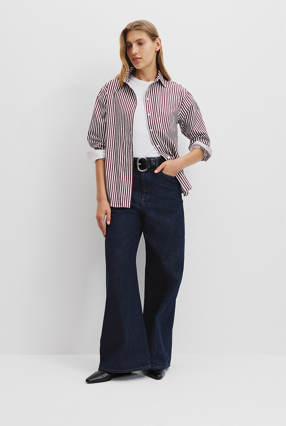 Australian Cotton Stripe Oxford Shirt
