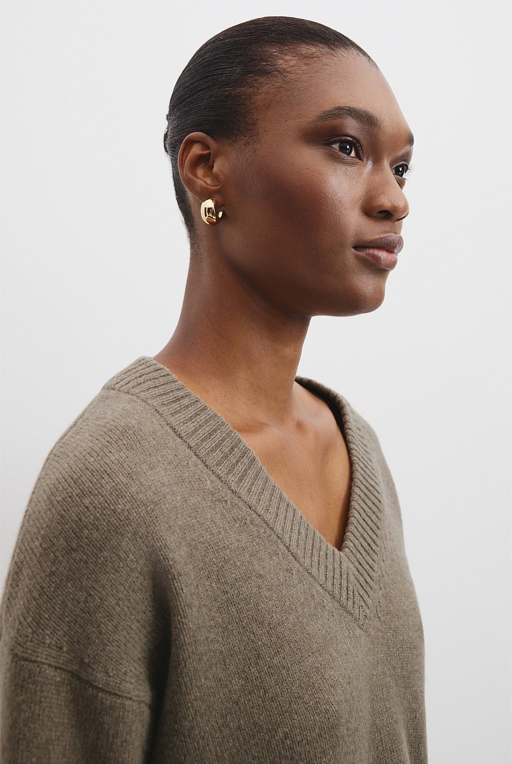 Verified Australian Merino Wool V-Neck Knit