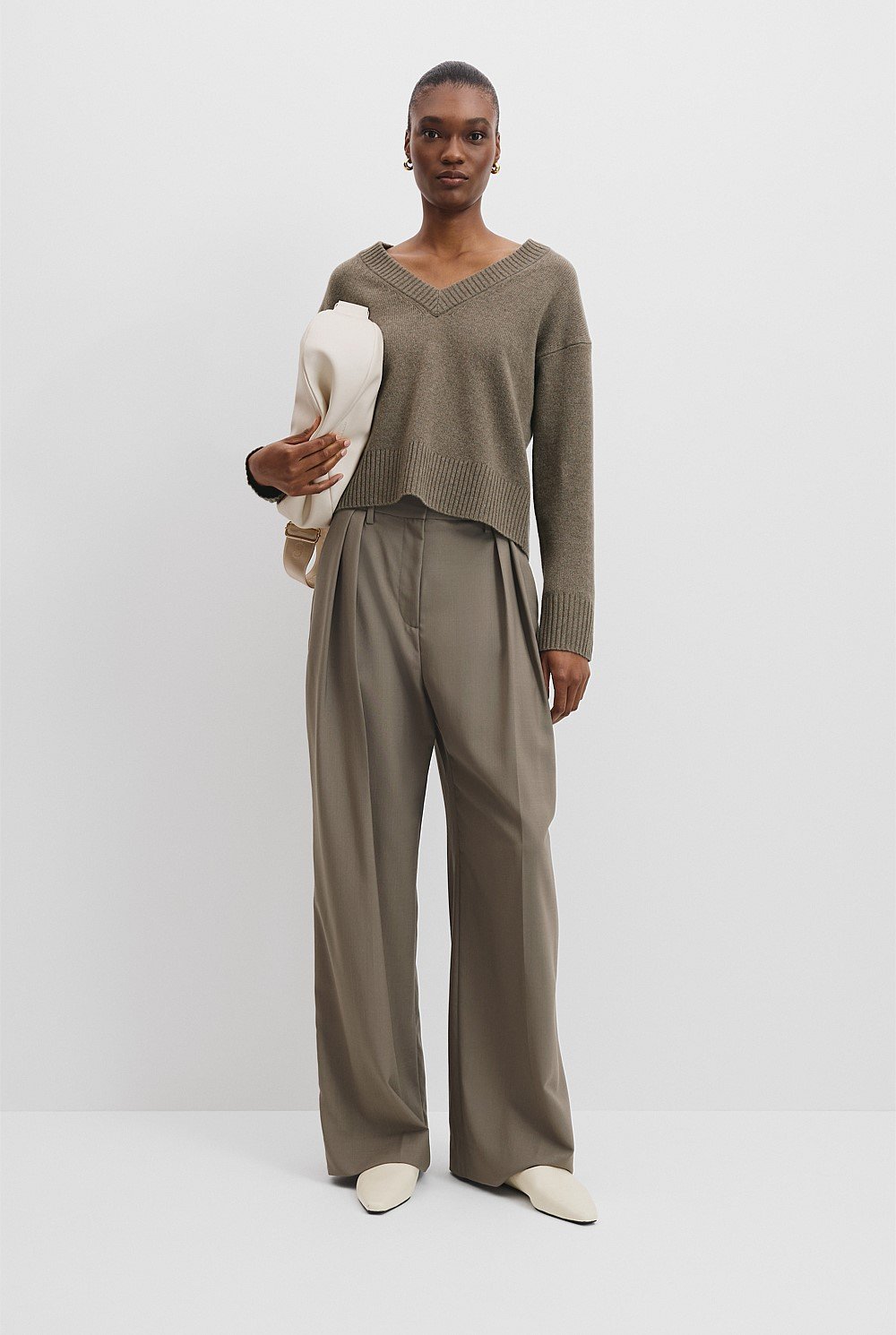 Verified Australian Merino Wool V-Neck Knit