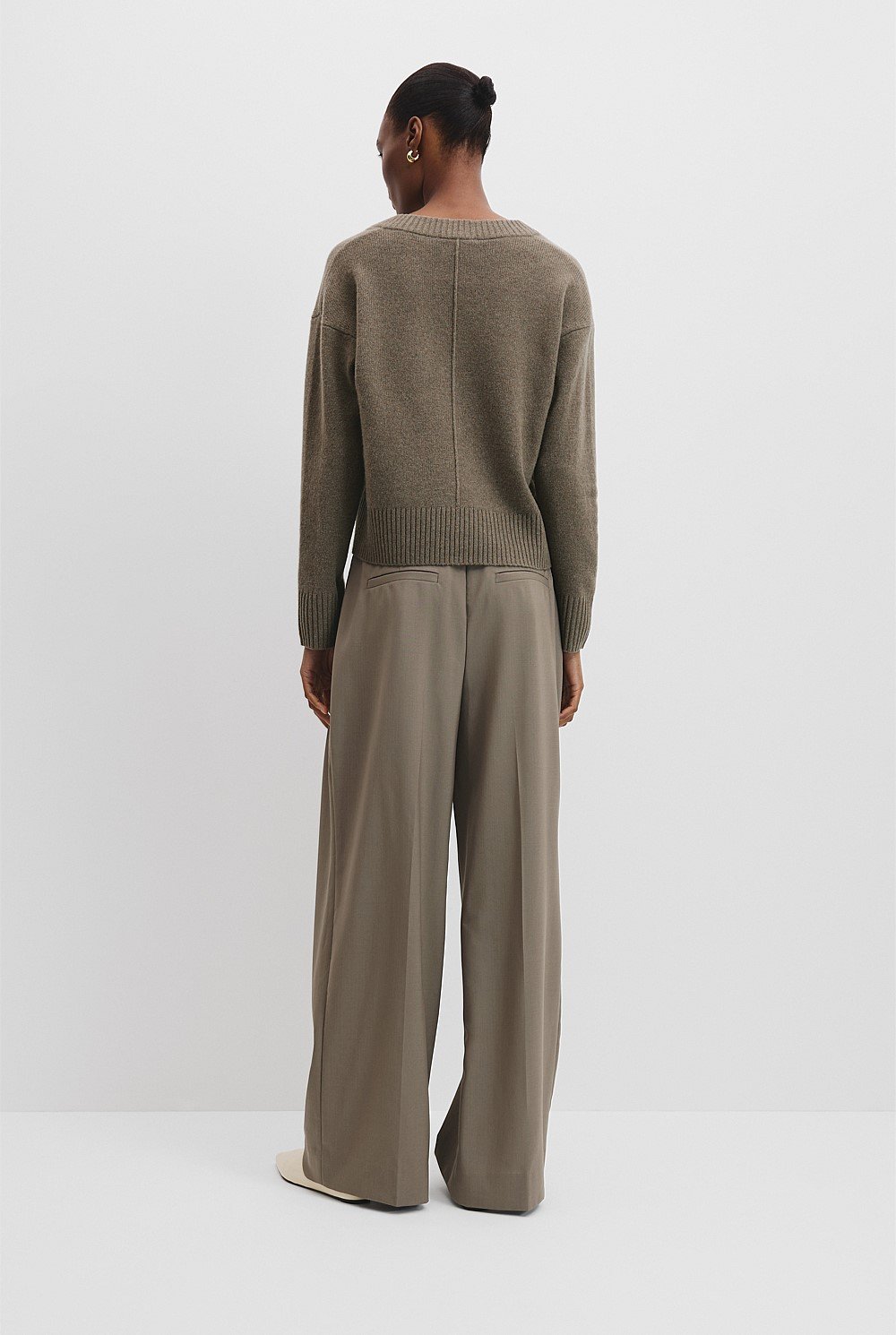 Verified Australian Merino Wool V-Neck Knit