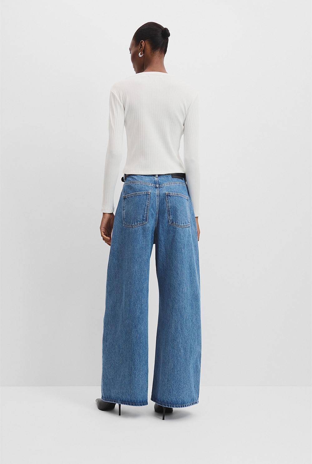 Long Sleeve Fitted Rib Top