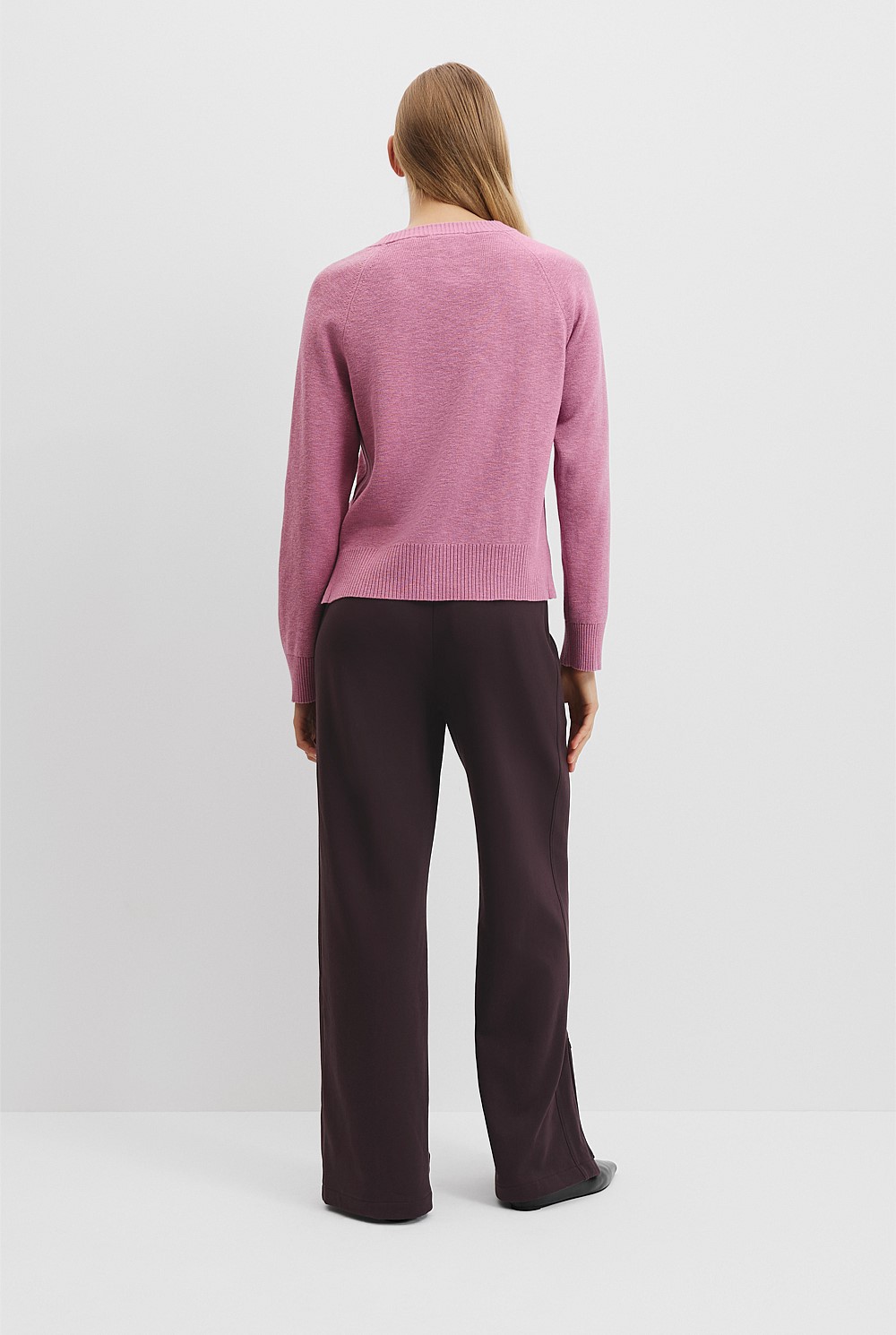 Organically Grown Cotton Linen Crew Knit
