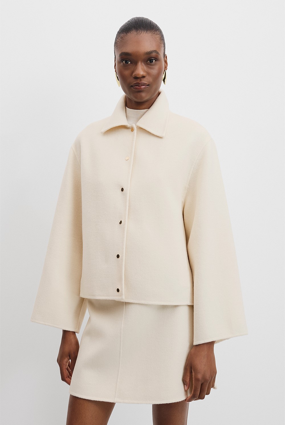 Soft Crop Snap Jacket