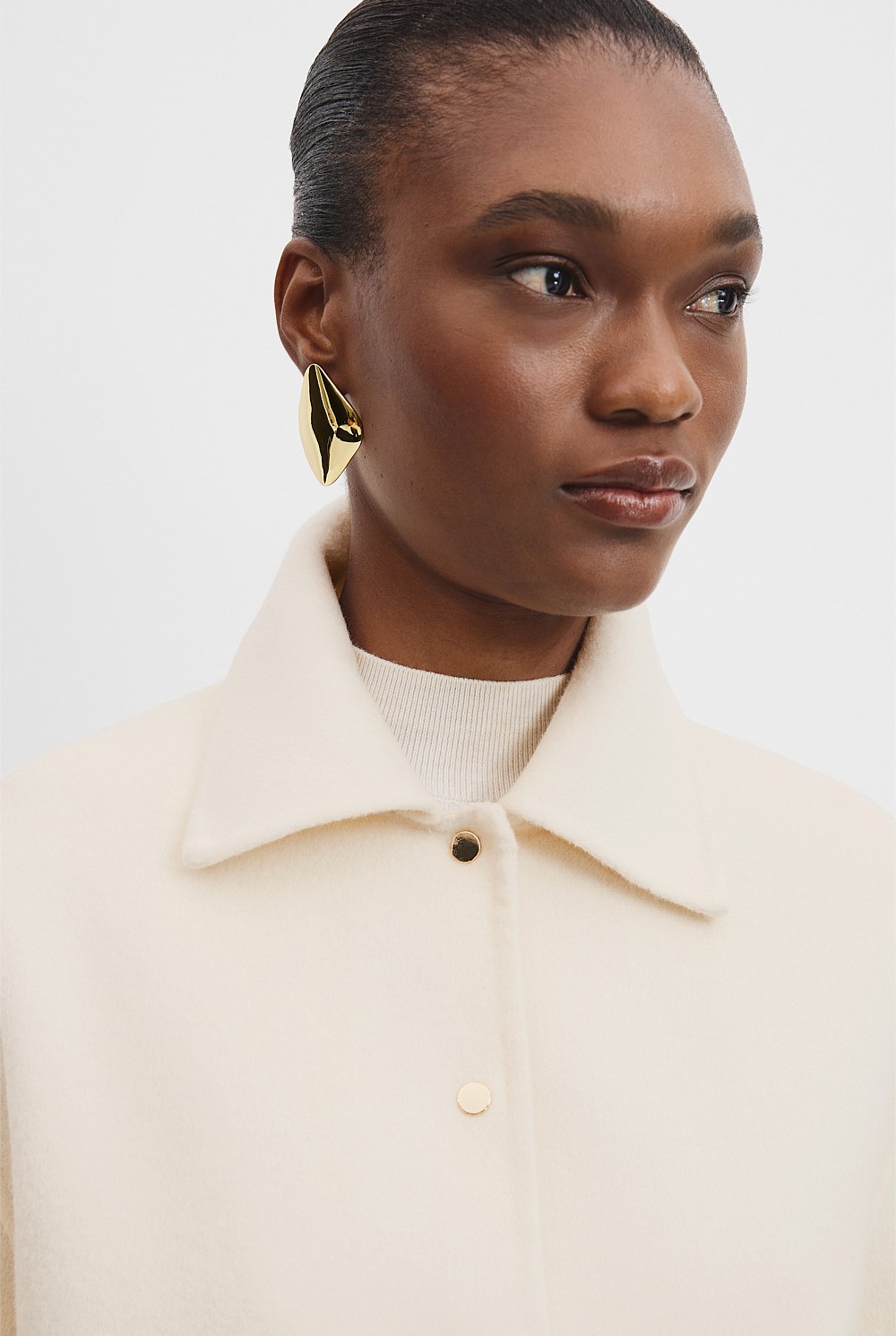Soft Crop Snap Jacket