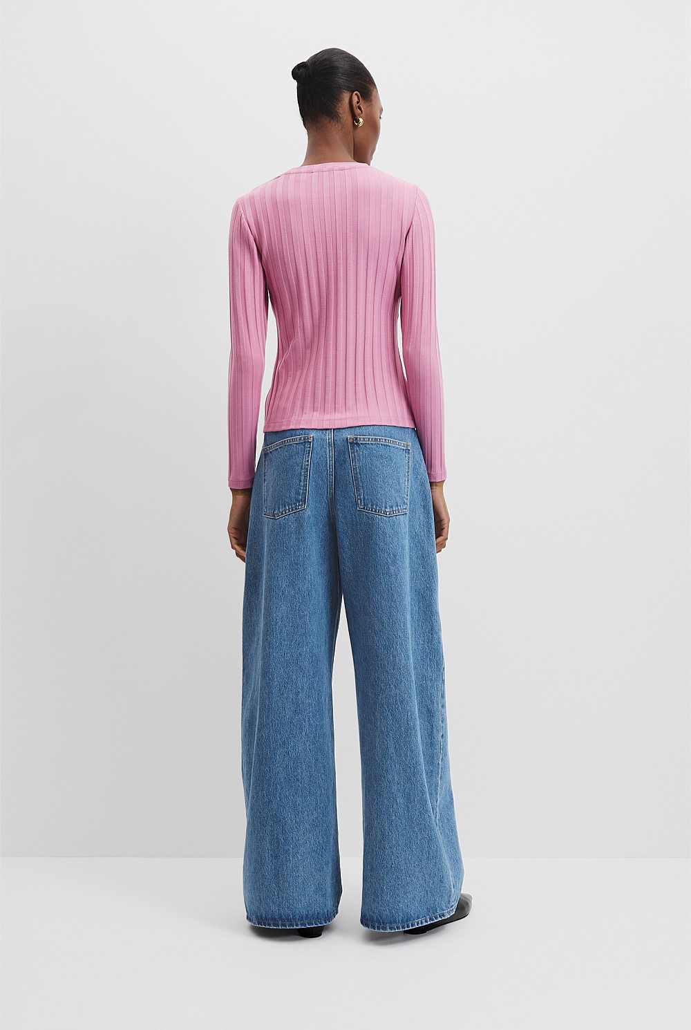 Wide Rib Long Sleeve T-Shirt