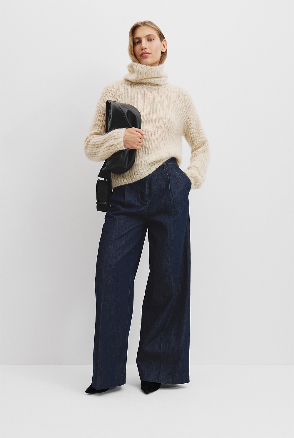 Funnel Neck Lofty Knit