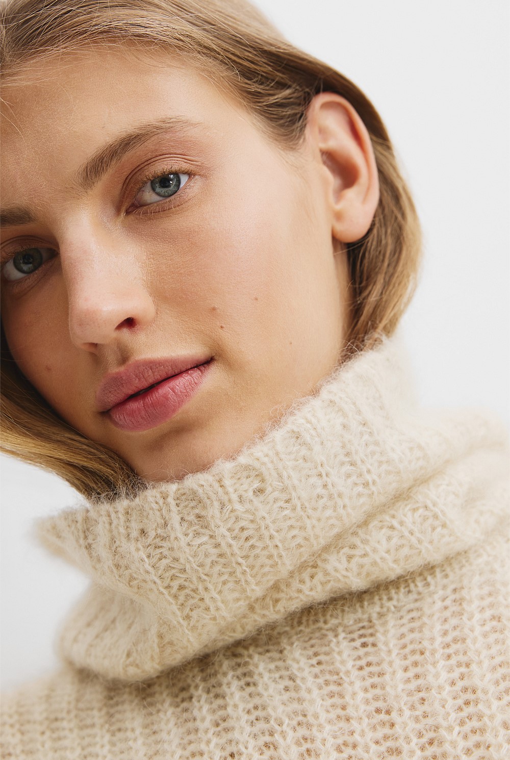 Funnel Neck Lofty Knit