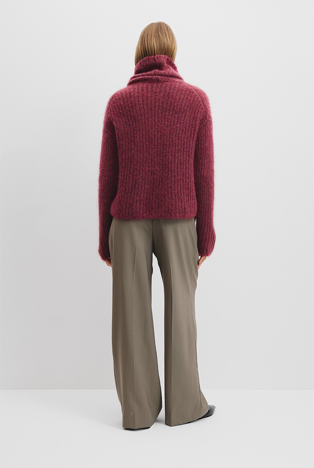 Funnel Neck Lofty Knit