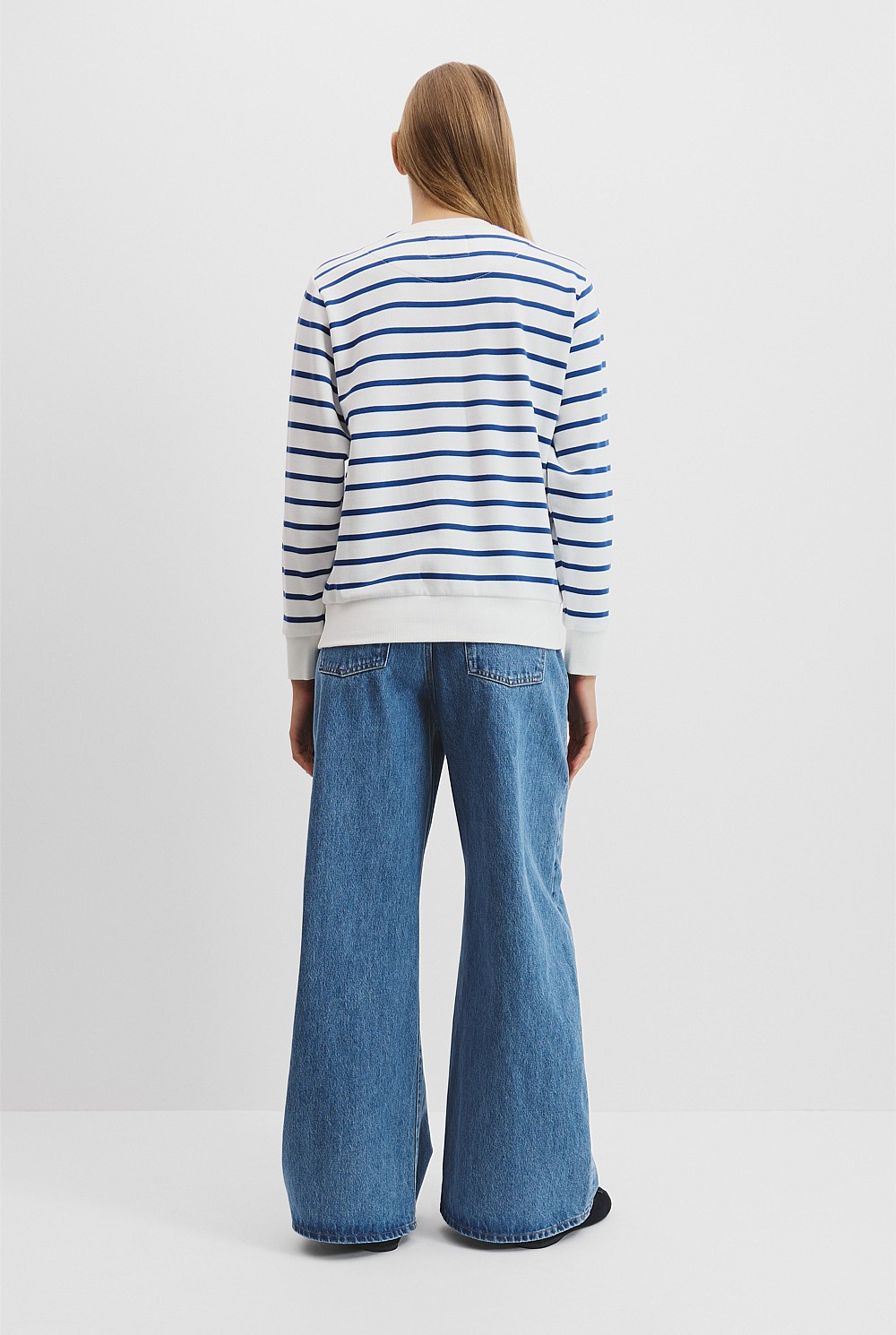 Verified Australian Cotton Stripe Heritage Sweat