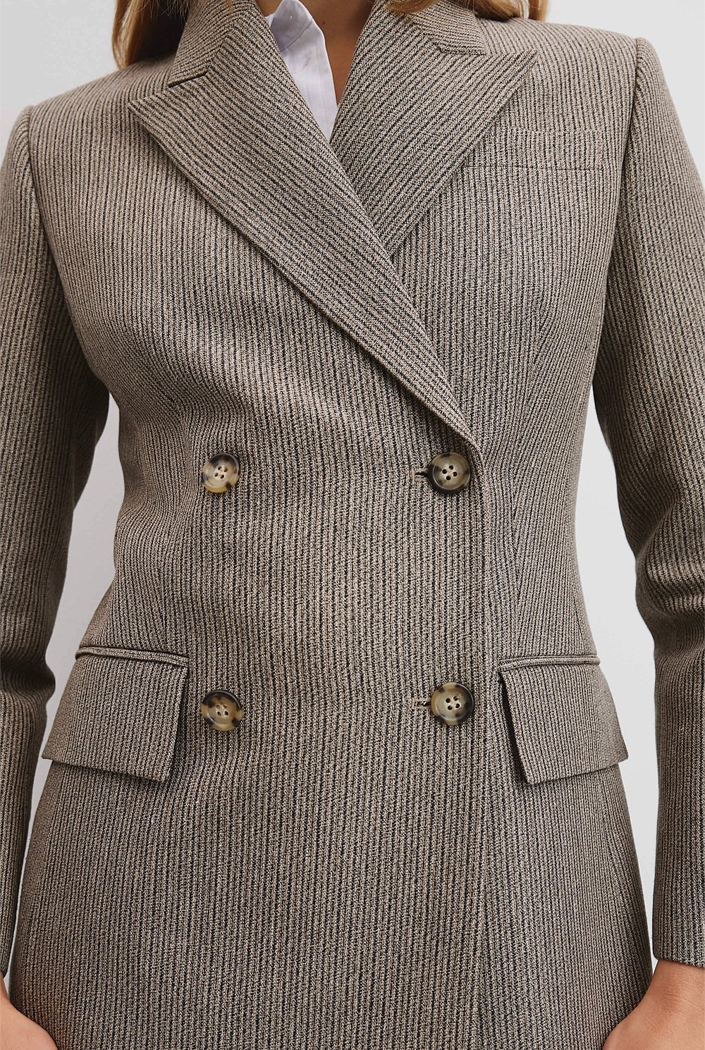 Contour Stripe Blazer