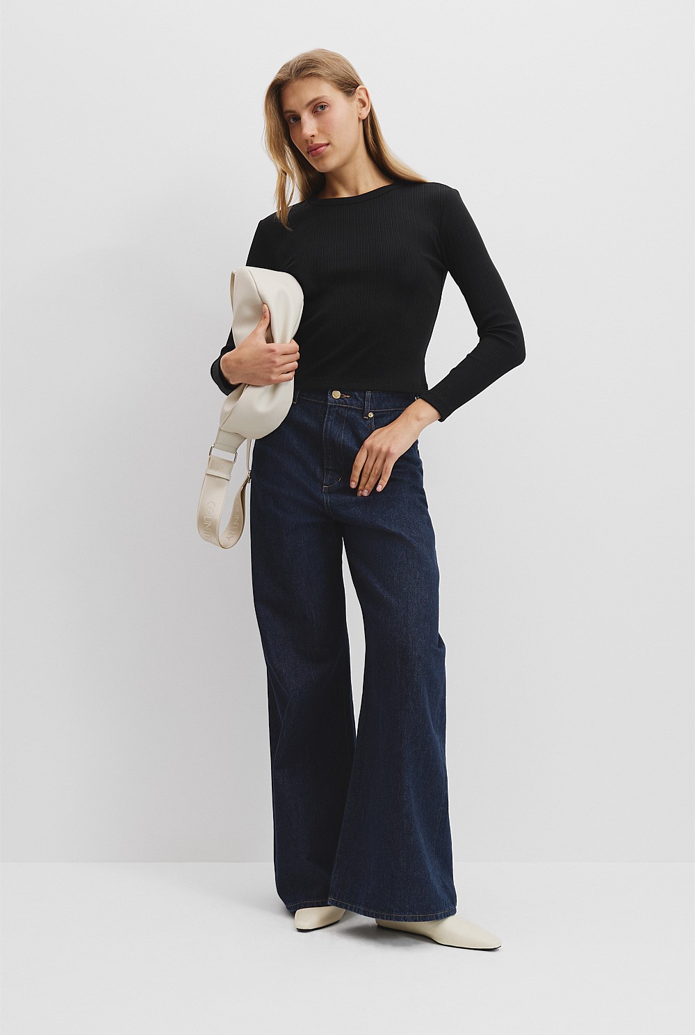 Long Sleeve Fitted Rib Top