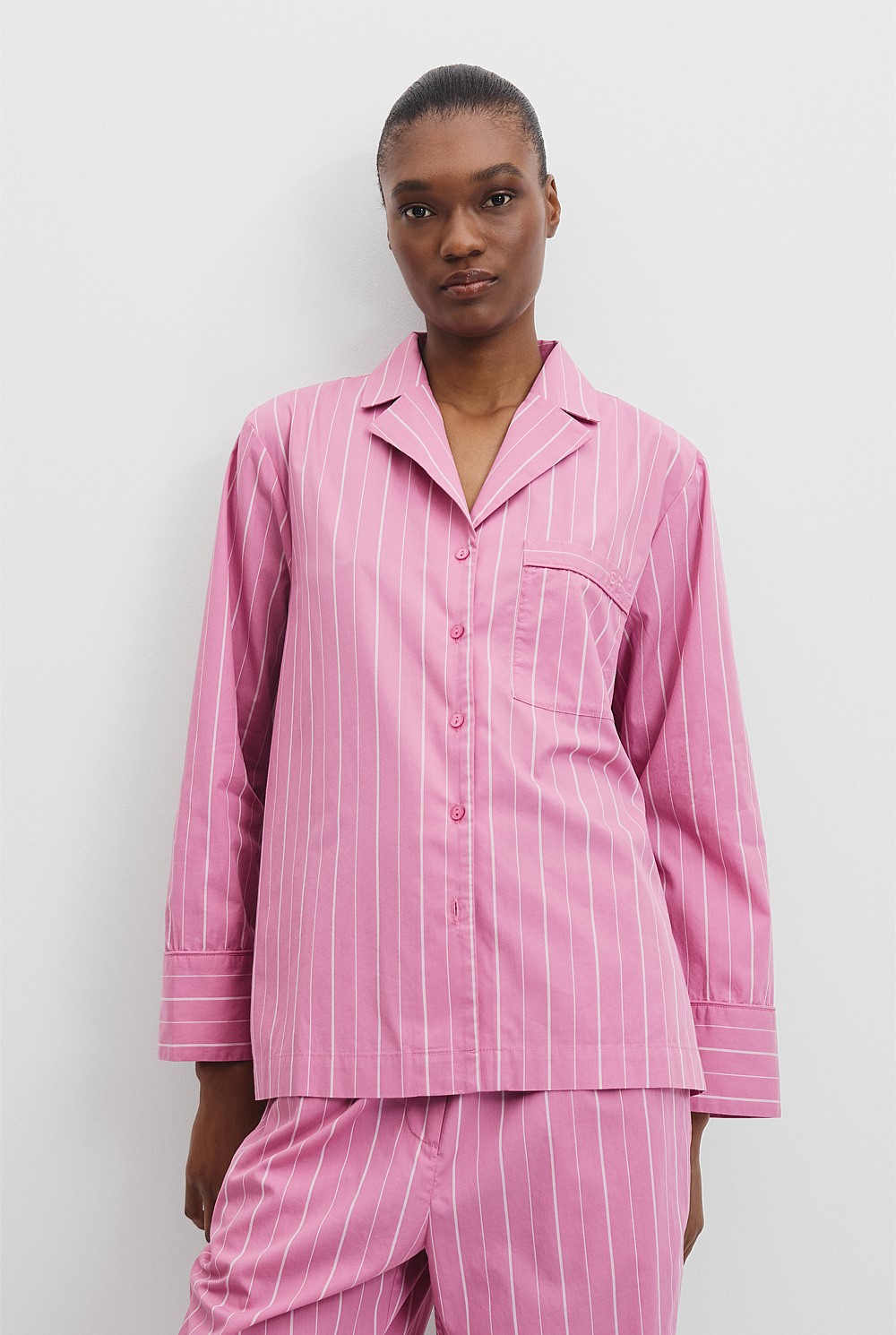 Australian Cotton Pinstripe Pyjama Set