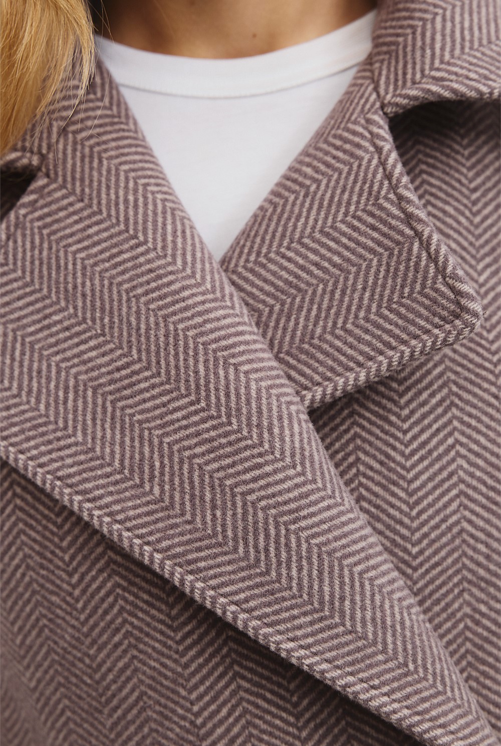 Herringbone Peacoat