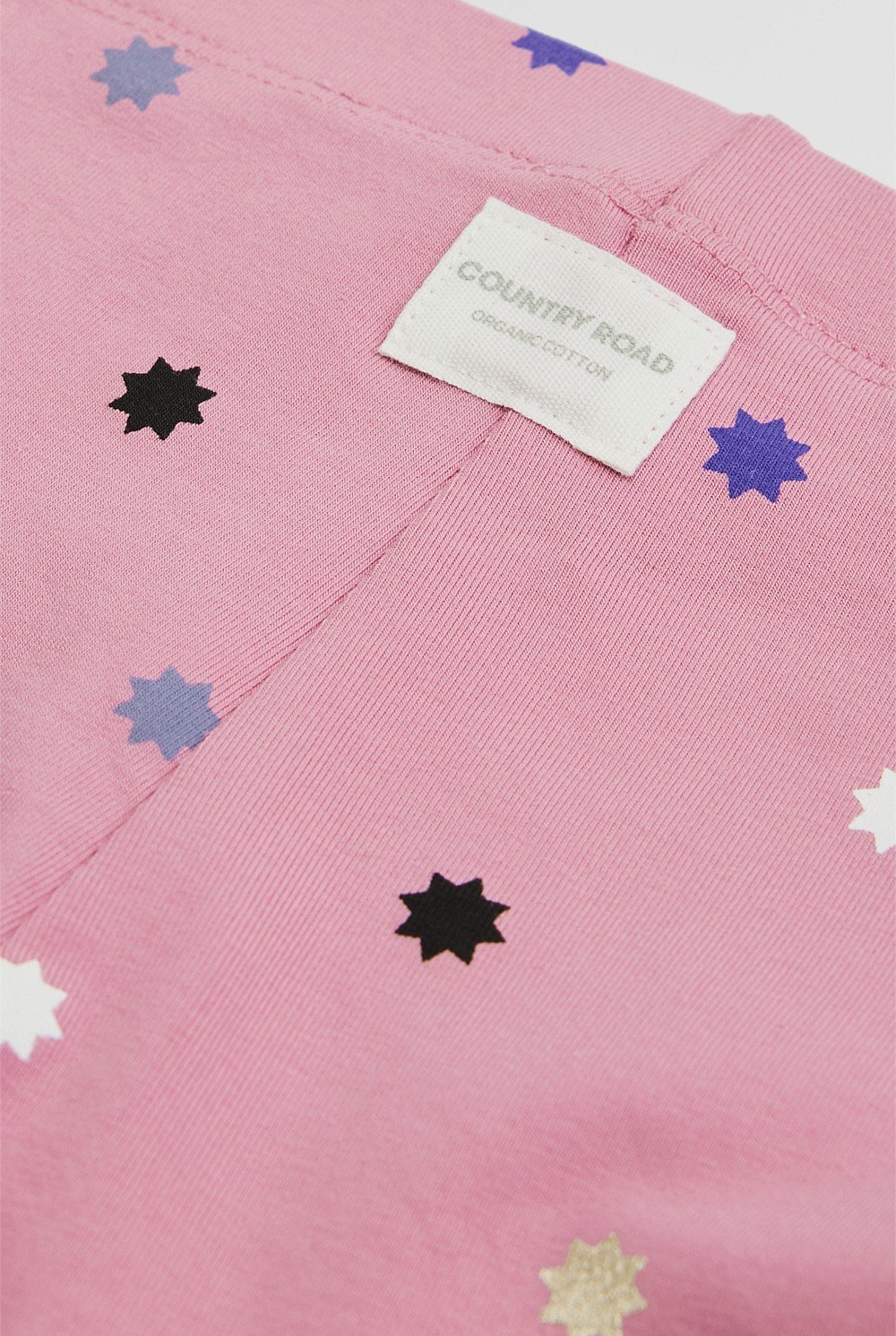 Organically Grown Cotton Blend Star Legging