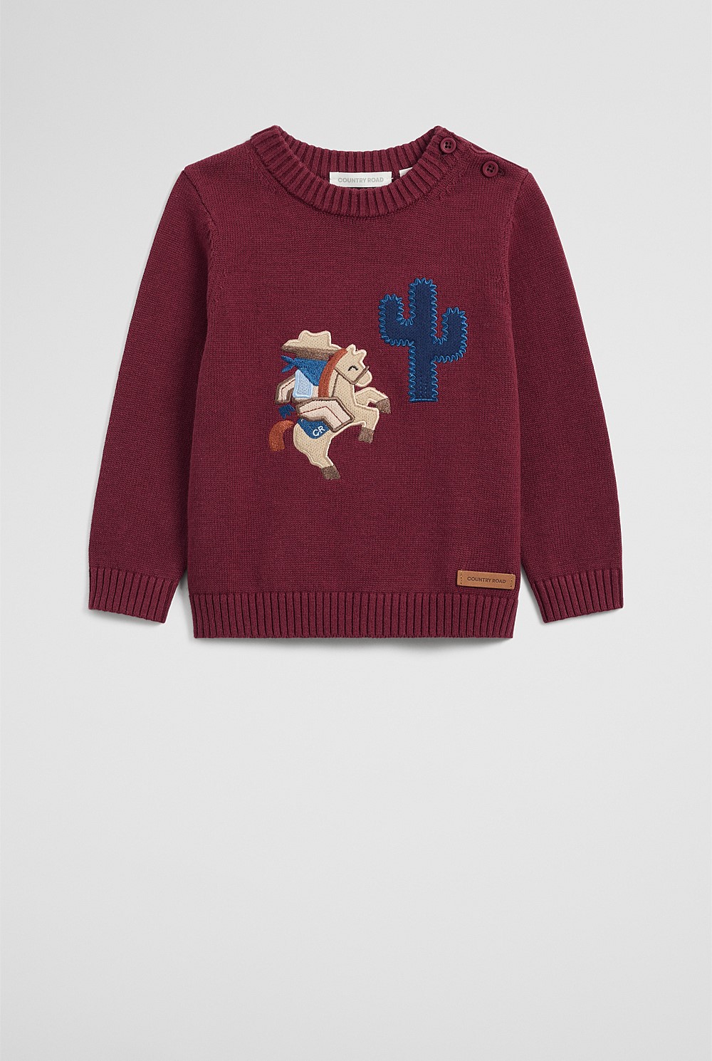 Organically Grown Cotton Blend Cowboy Knit