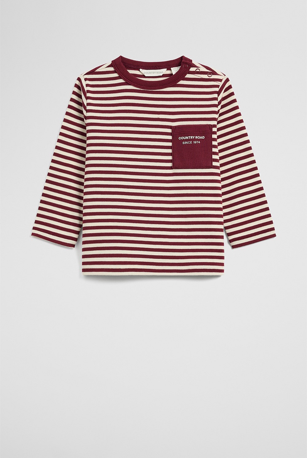Organically Grown Cotton Long Sleeve Pocket T-Shirt