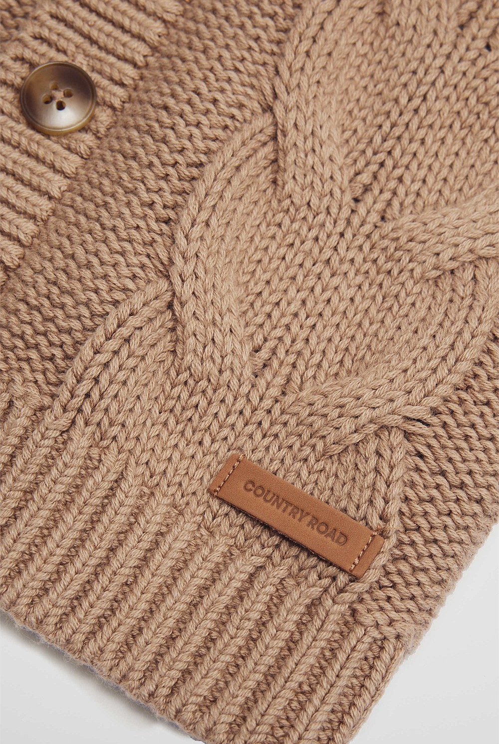 Organically Grown Cotton Shawl Collar Cardigan