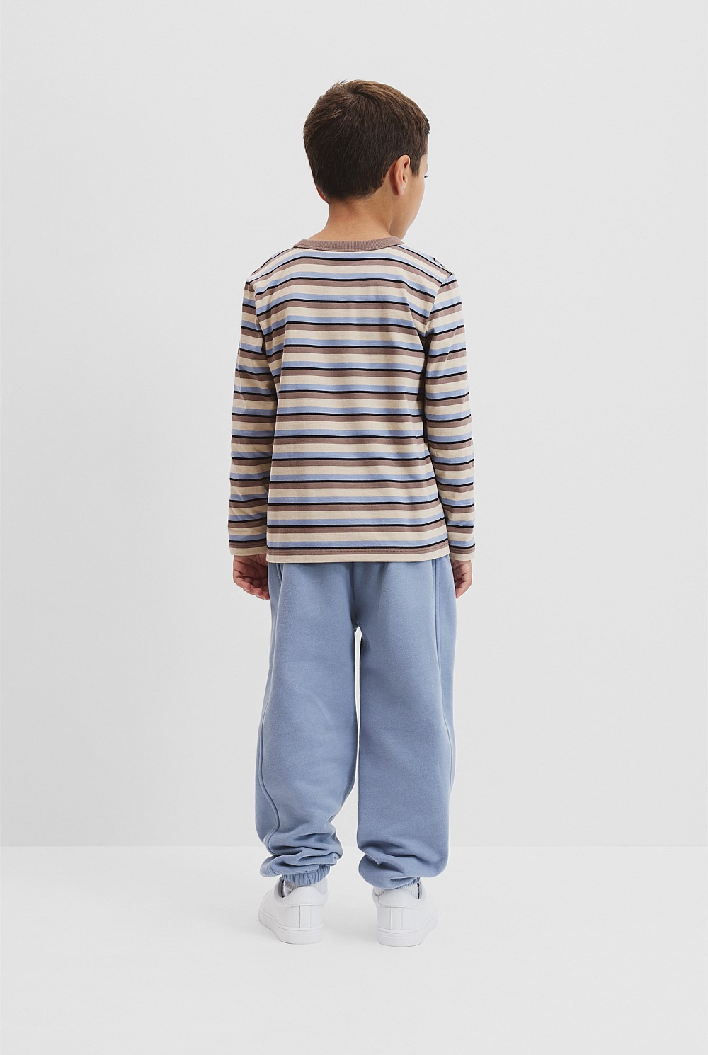Organically Grown Cotton Long Sleeve Circle Logo T-Shirt