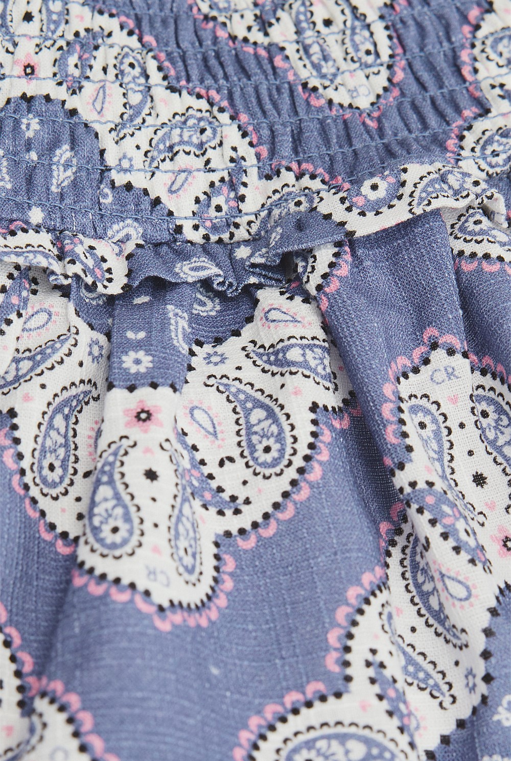 Organically Grown Cotton Paisley Flounce Skirt