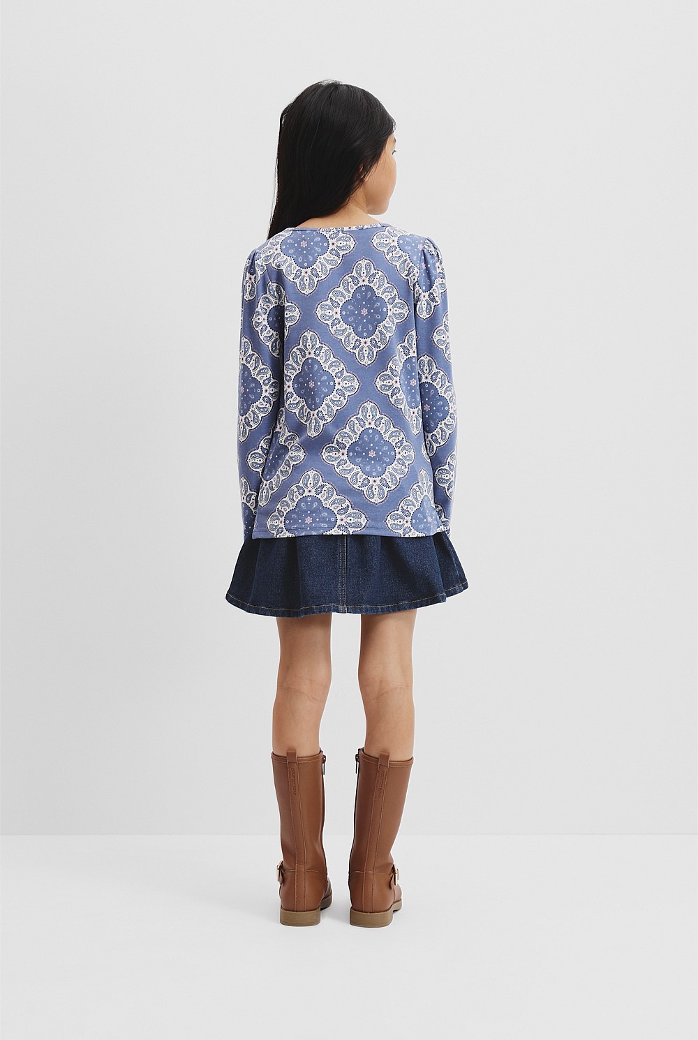 Gather Long Sleeve T-Shirt