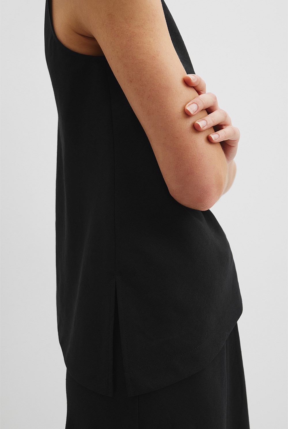 Organically Grown Linen Bias Tank