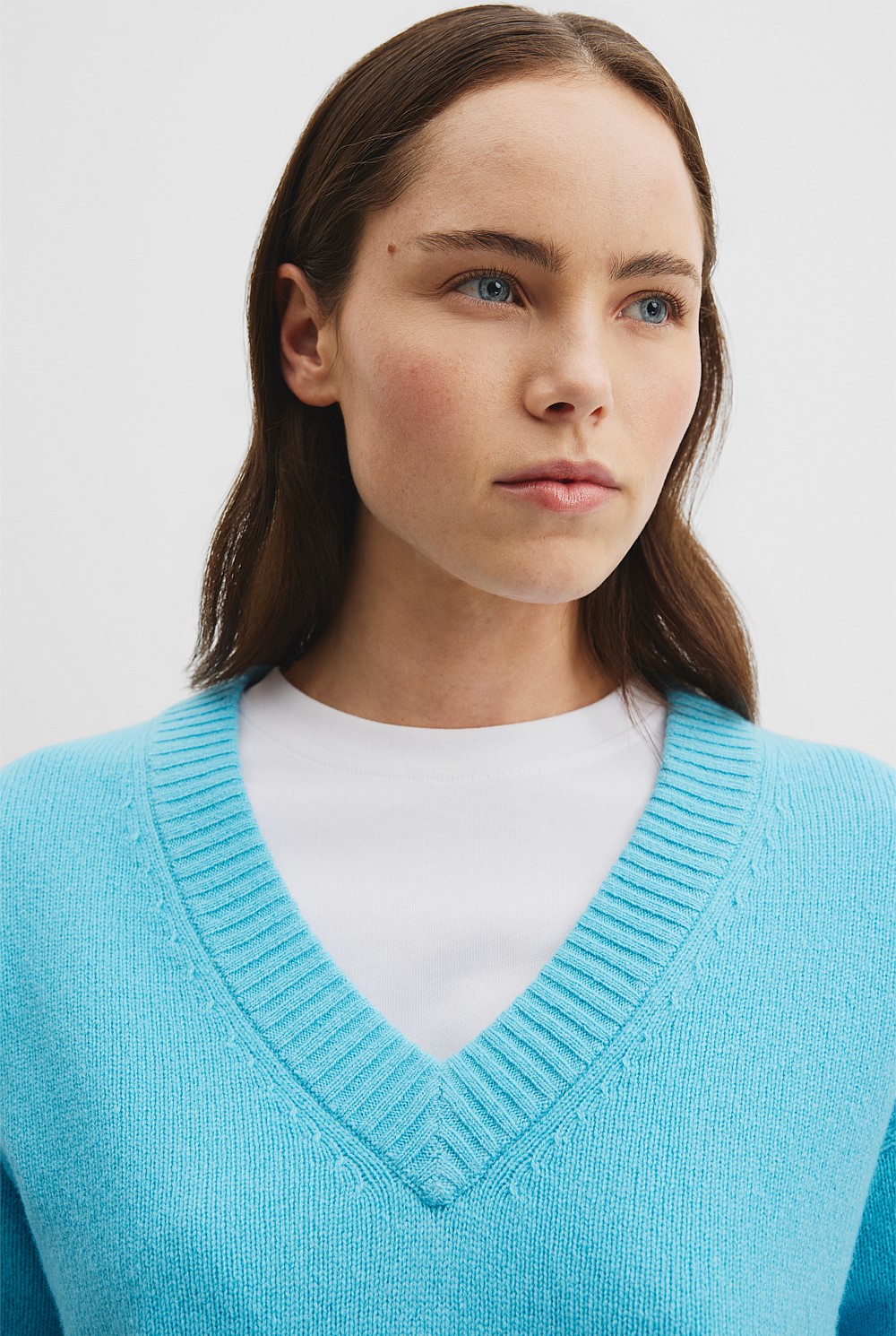 Merino Wool V-Neck Knit