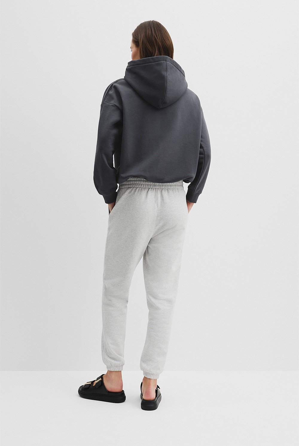 Australian Good Earth Cotton Drawcord Hooded Sweat