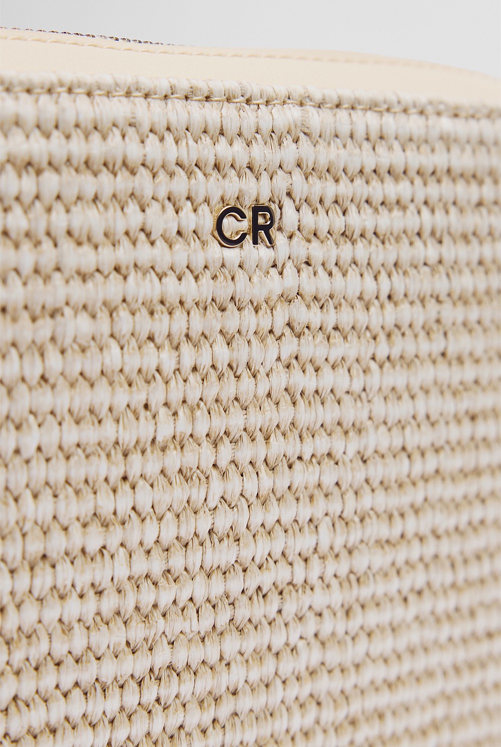 Woven Contrast Camera Bag