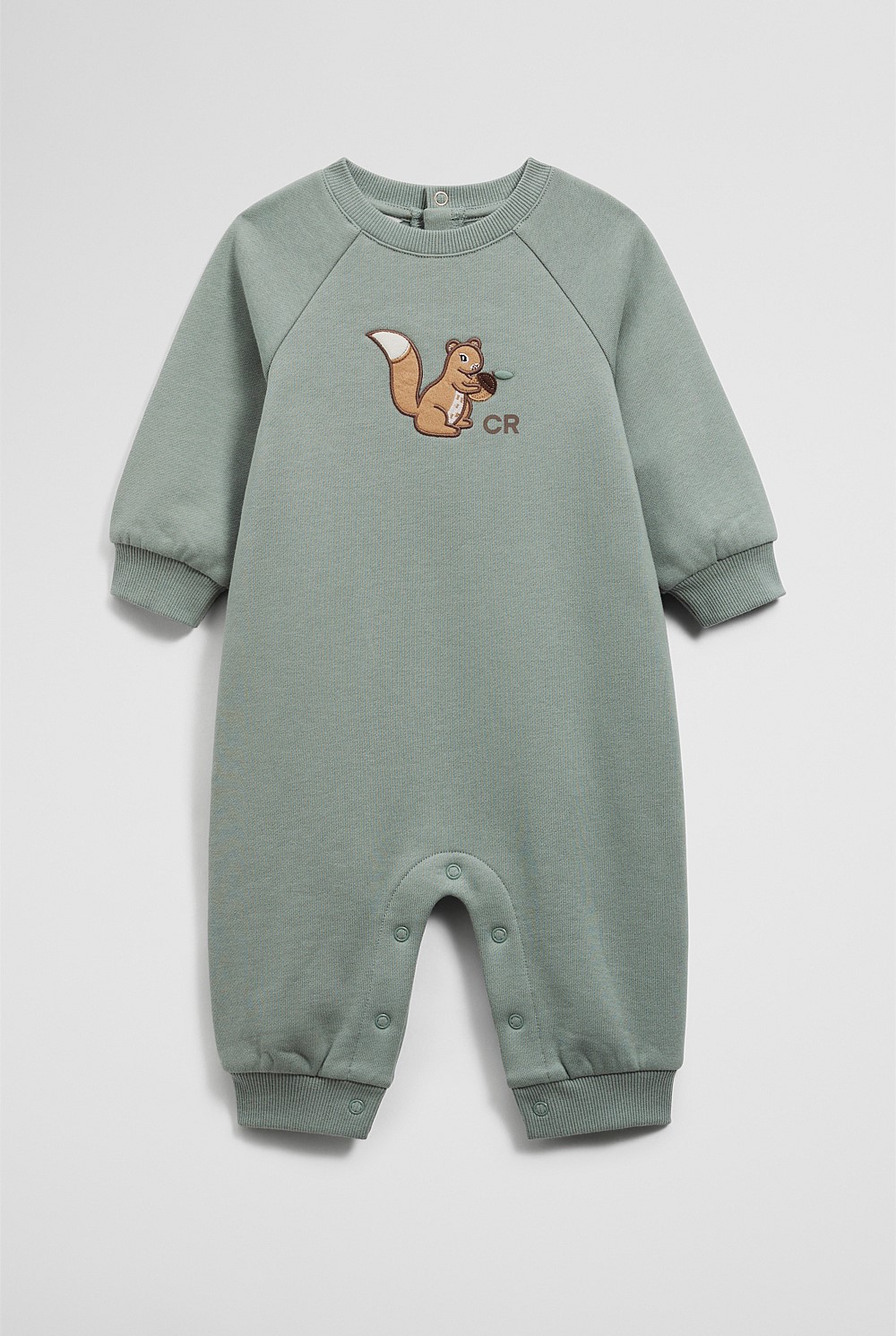 Organically Grown Cotton Squirrel Oversized Jumpsuit