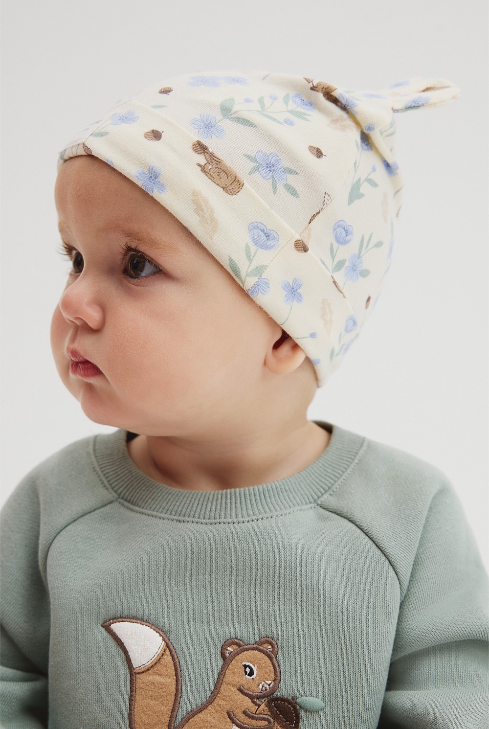 Organically Grown Cotton Newborn Beanie