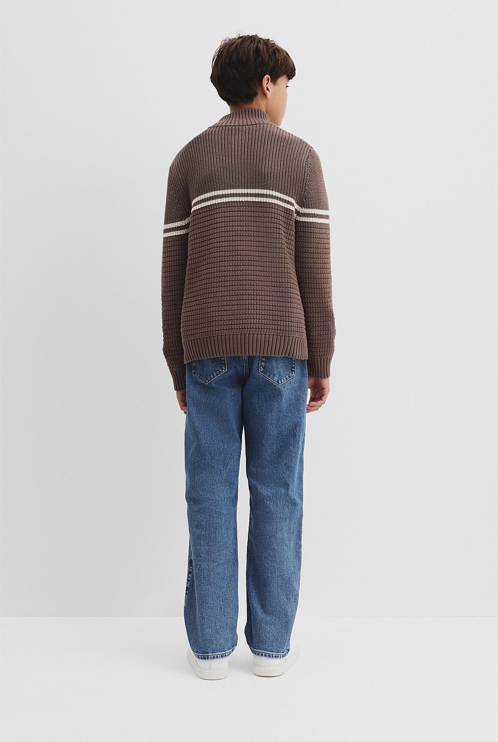 Teen Australian Cotton Half Zip Knit
