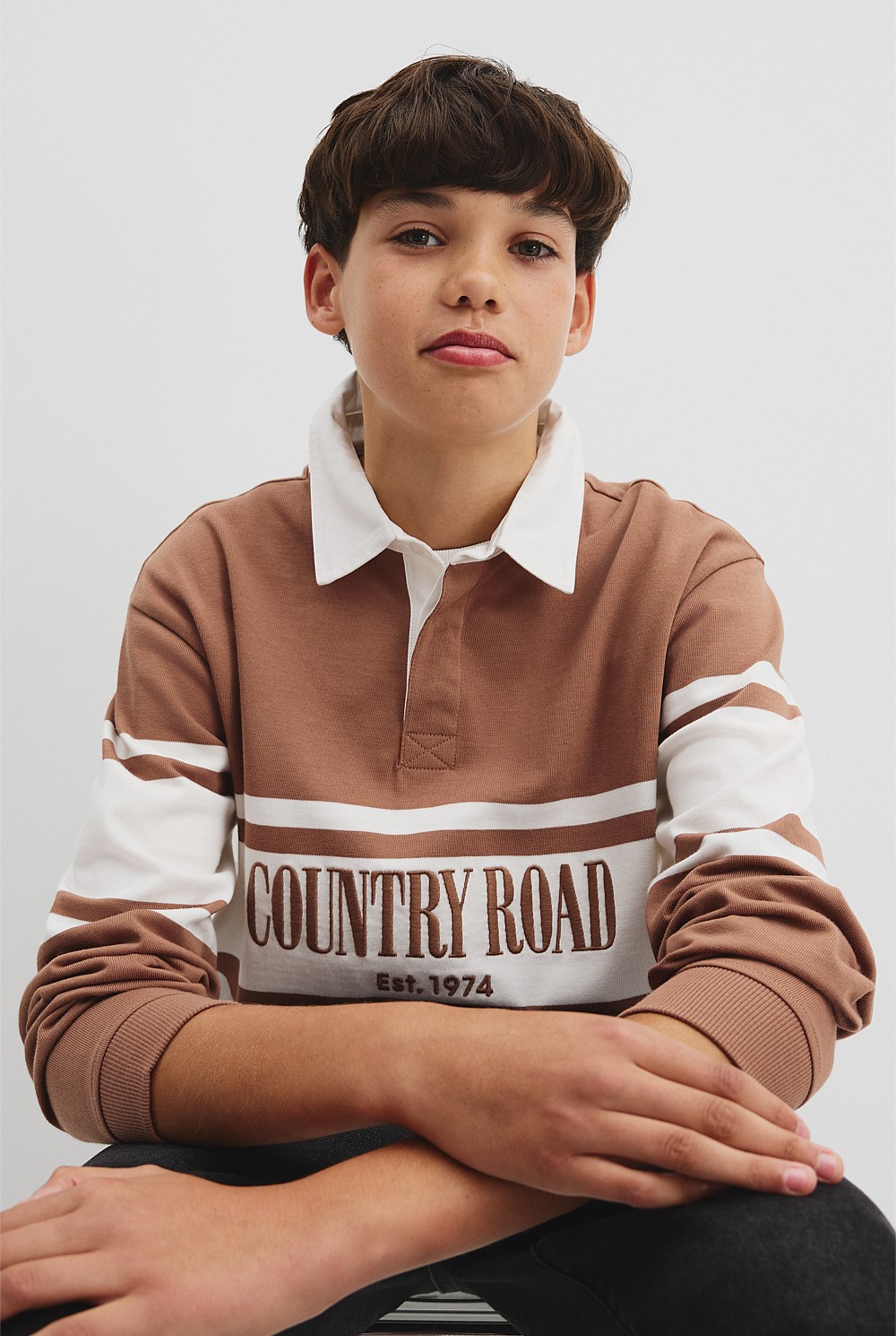 Teen Australian Cotton Panelled Rugby Shirt