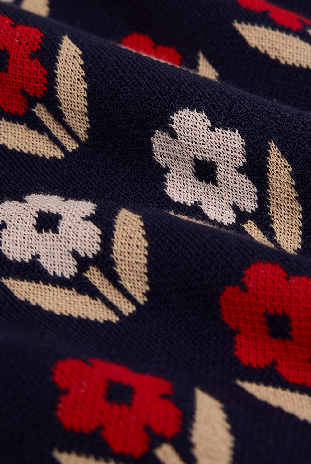 Organically Grown Cotton Jacquard Knit Dress