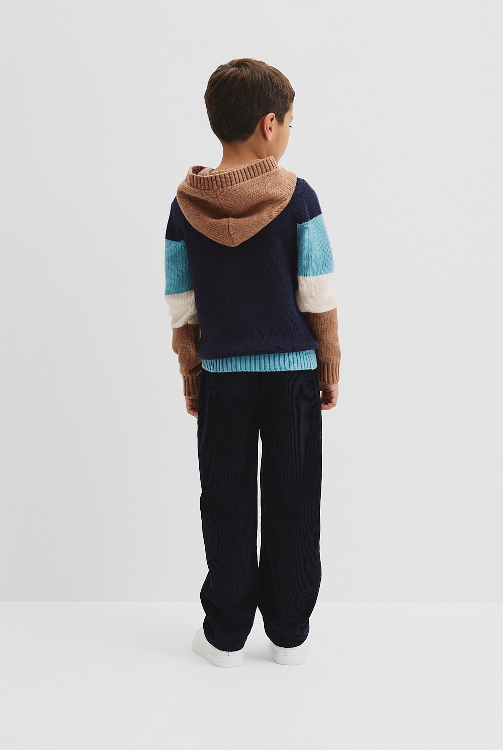 Stripe Hooded Knit