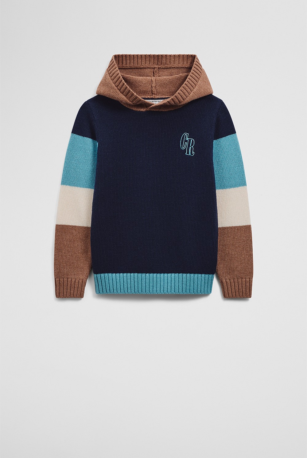 Stripe Hooded Knit