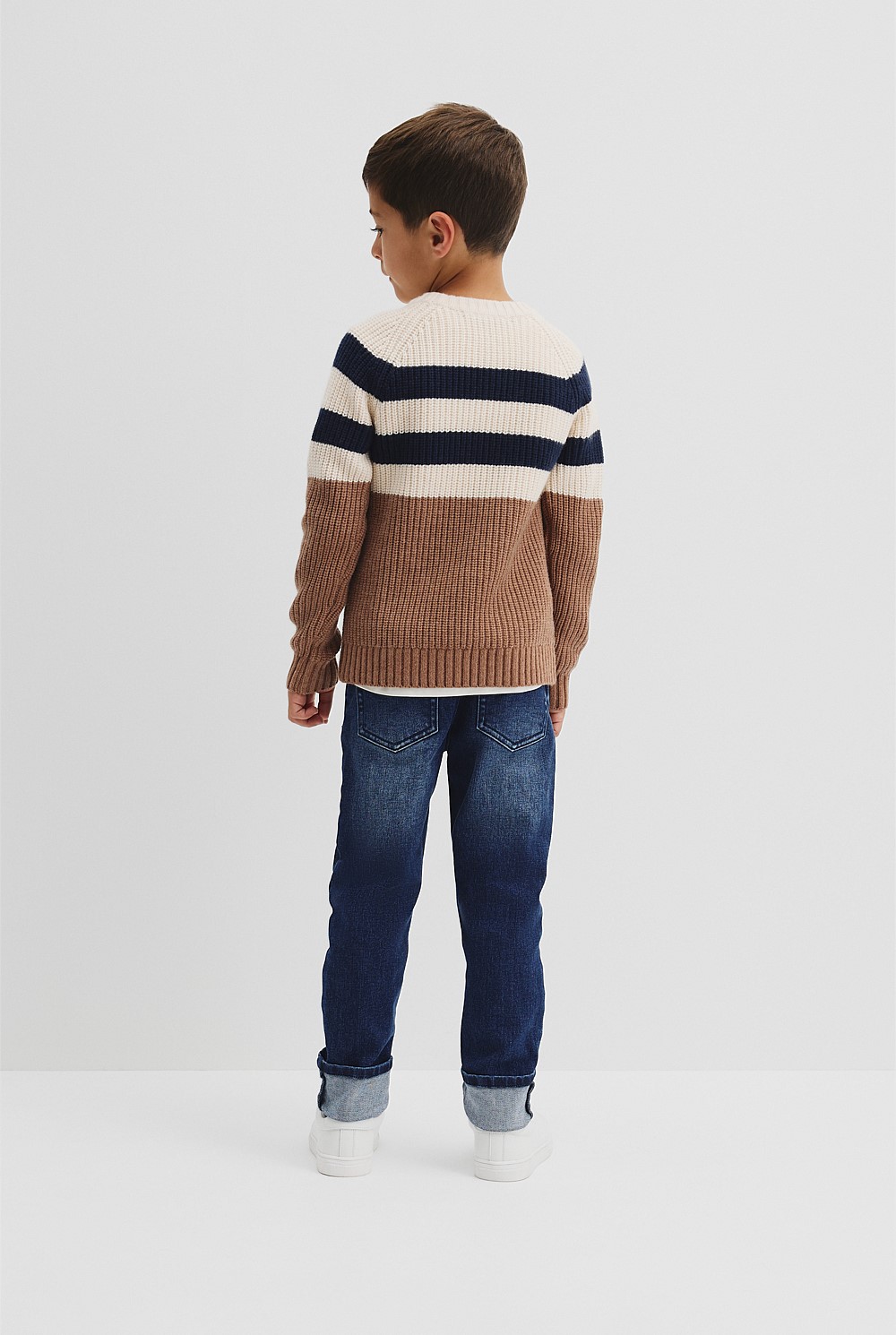 Contrast Stripe Knit