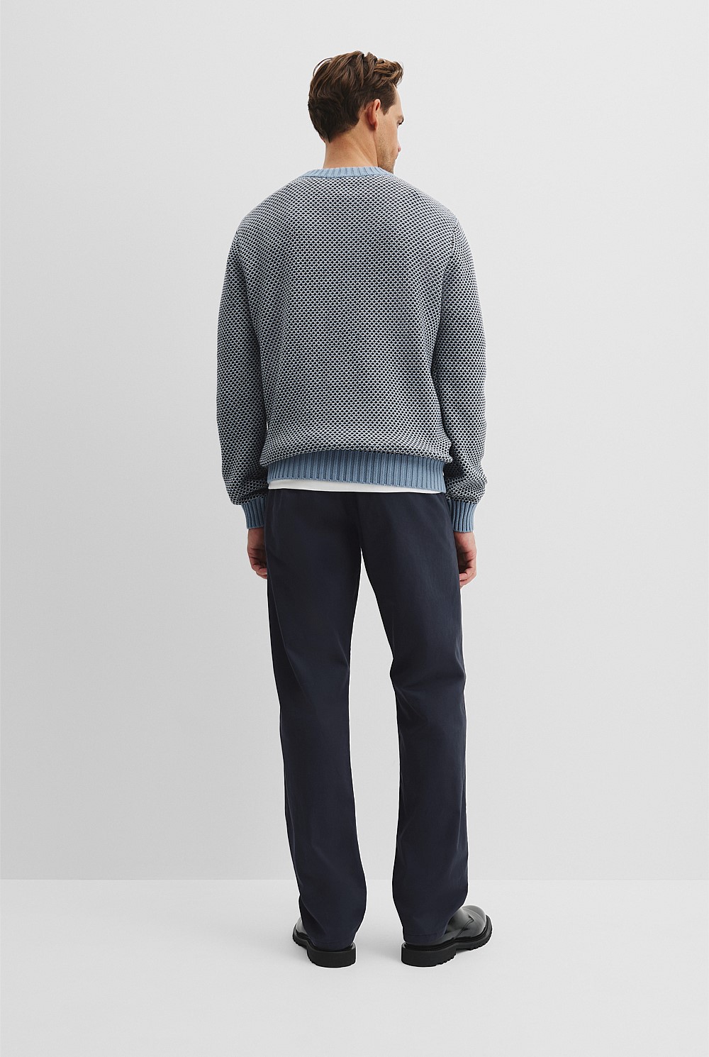 Australian Cotton Blend Textured Knit