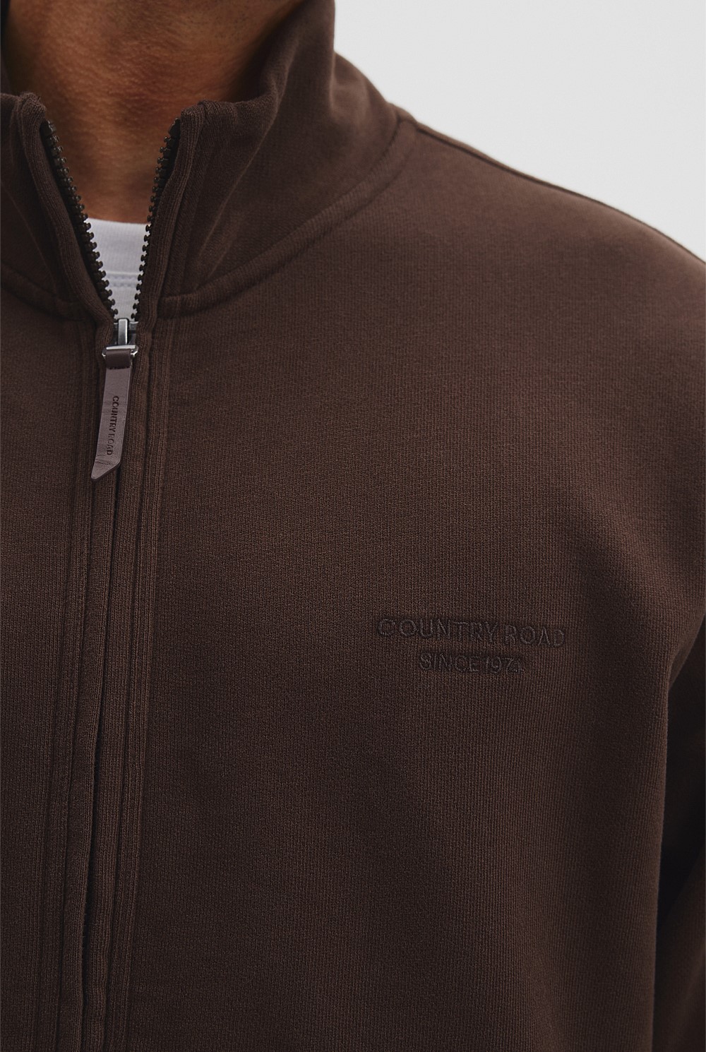 Relaxed Zip Through Sweat