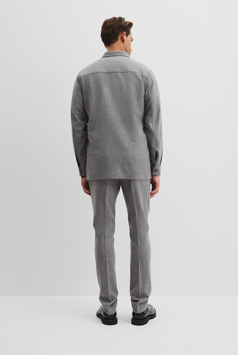 Wool Blend Button Shirt
