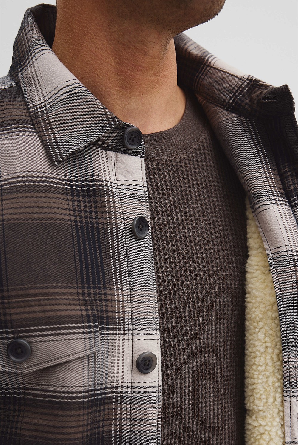 Check Sherpa Jacket