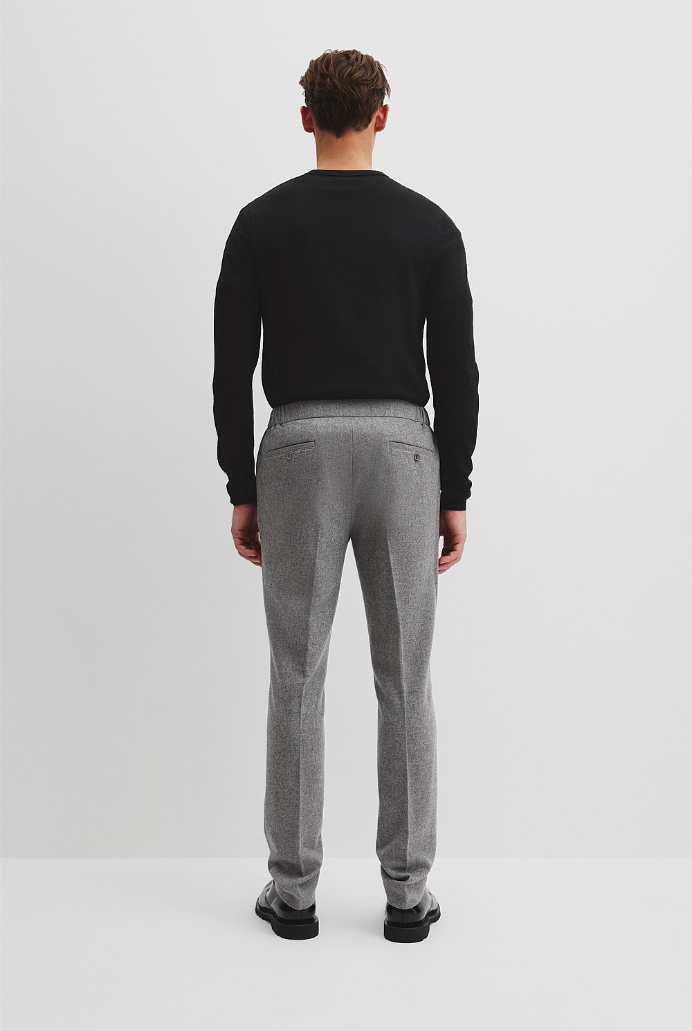 Wool Blend Elasticated Pant