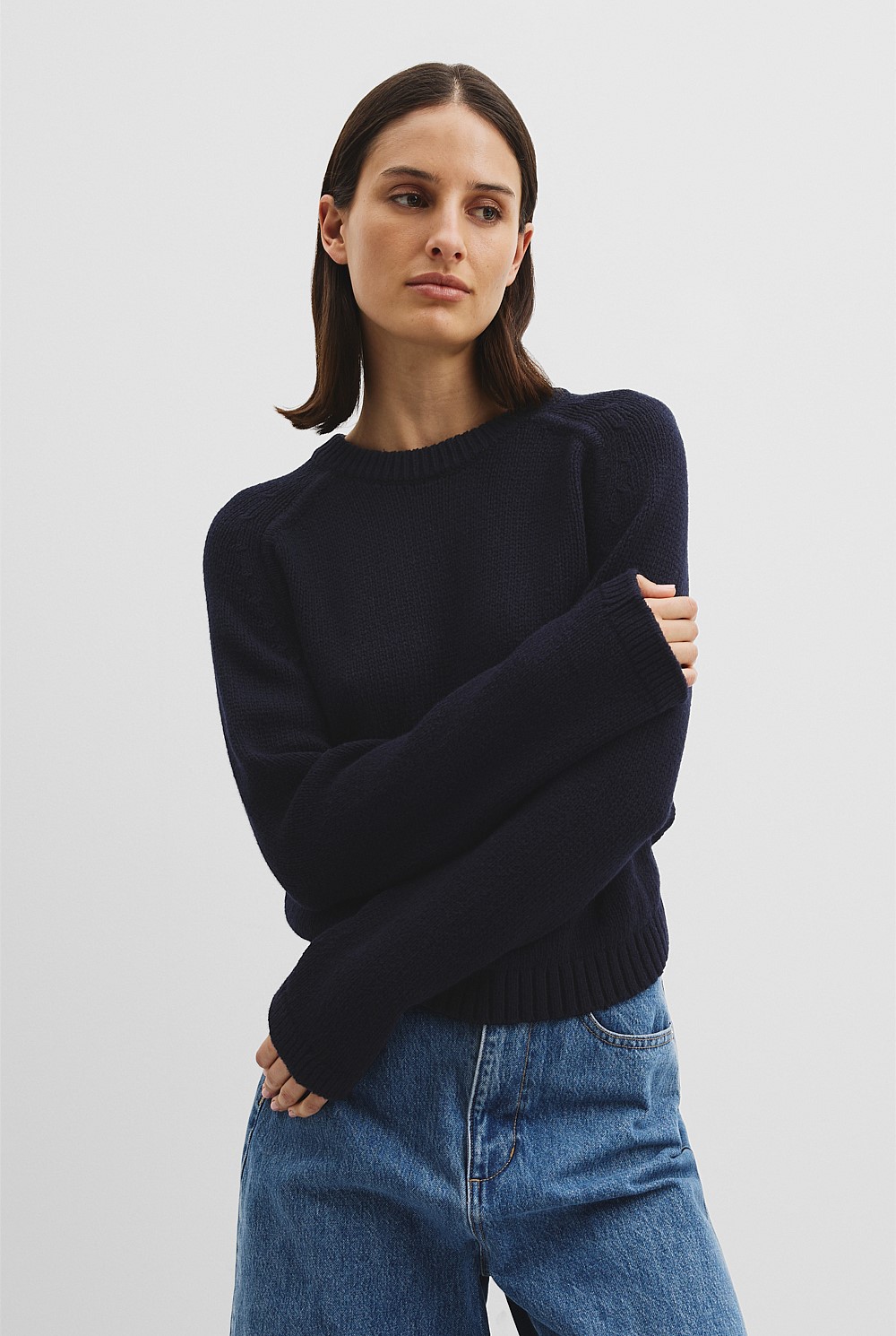 Cashmere Wool Crew Knit