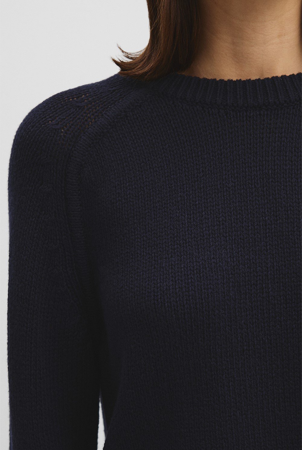Cashmere Wool Crew Knit