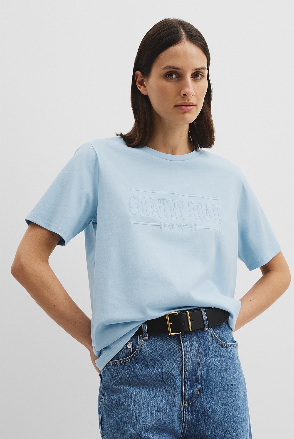 Verified Australian Cotton Heritage Embroidered T-Shirt