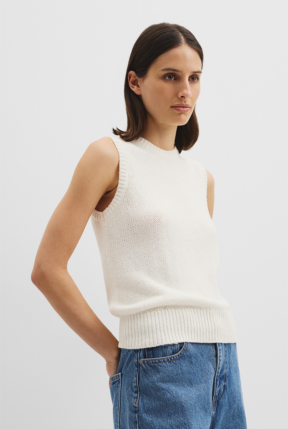 Cotton Wool Knit Tank
