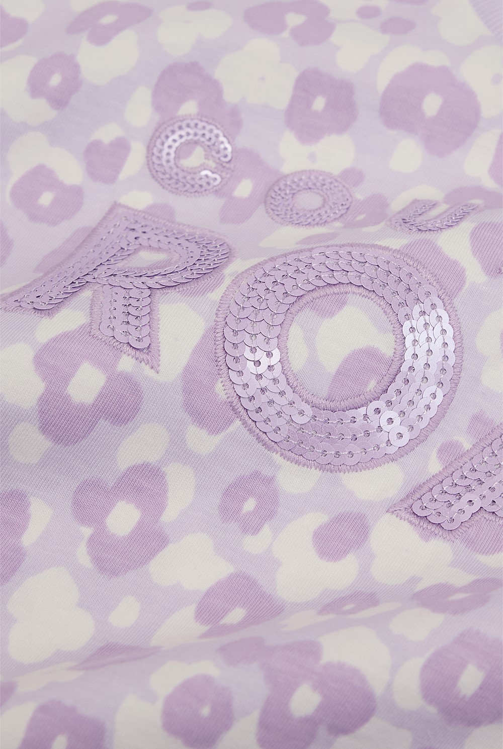 Organically Grown Cotton Sequin Logo T-Shirt