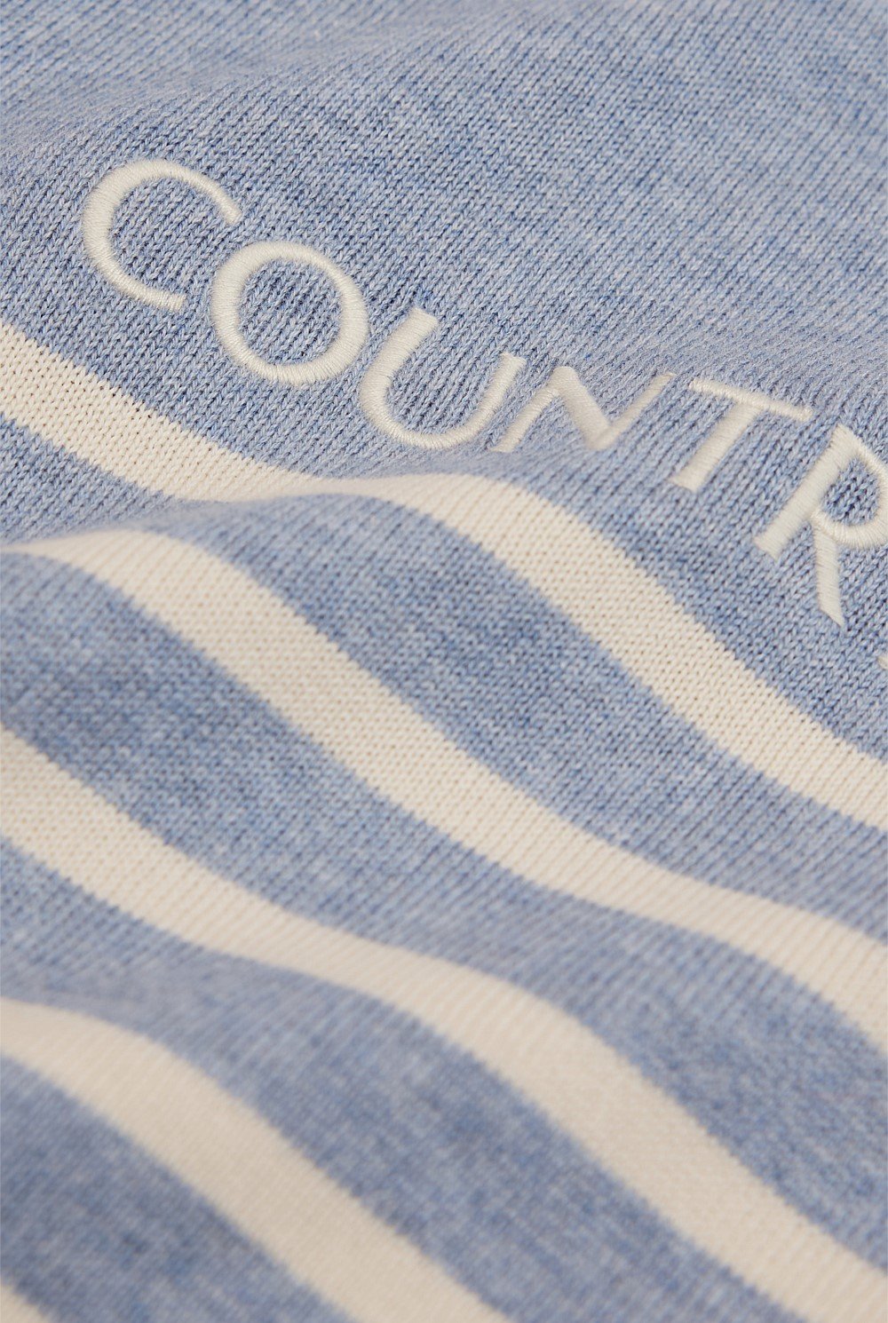 Organically Grown Cotton Stripe Logo Knit