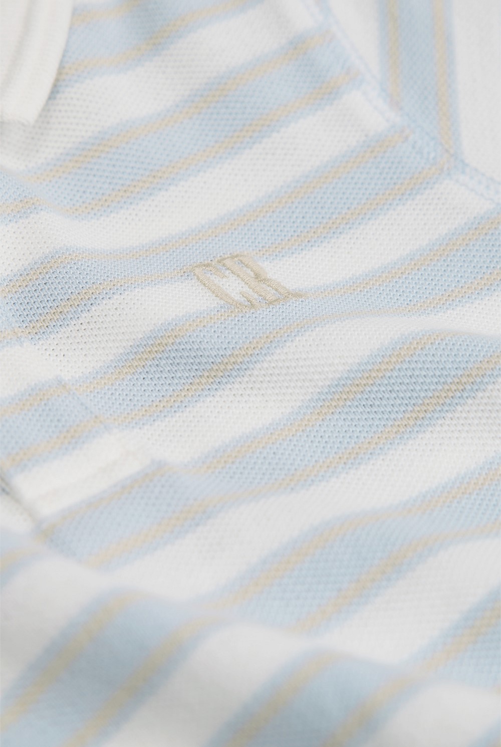 Organically Grown Cotton Stripe Polo Bodysuit