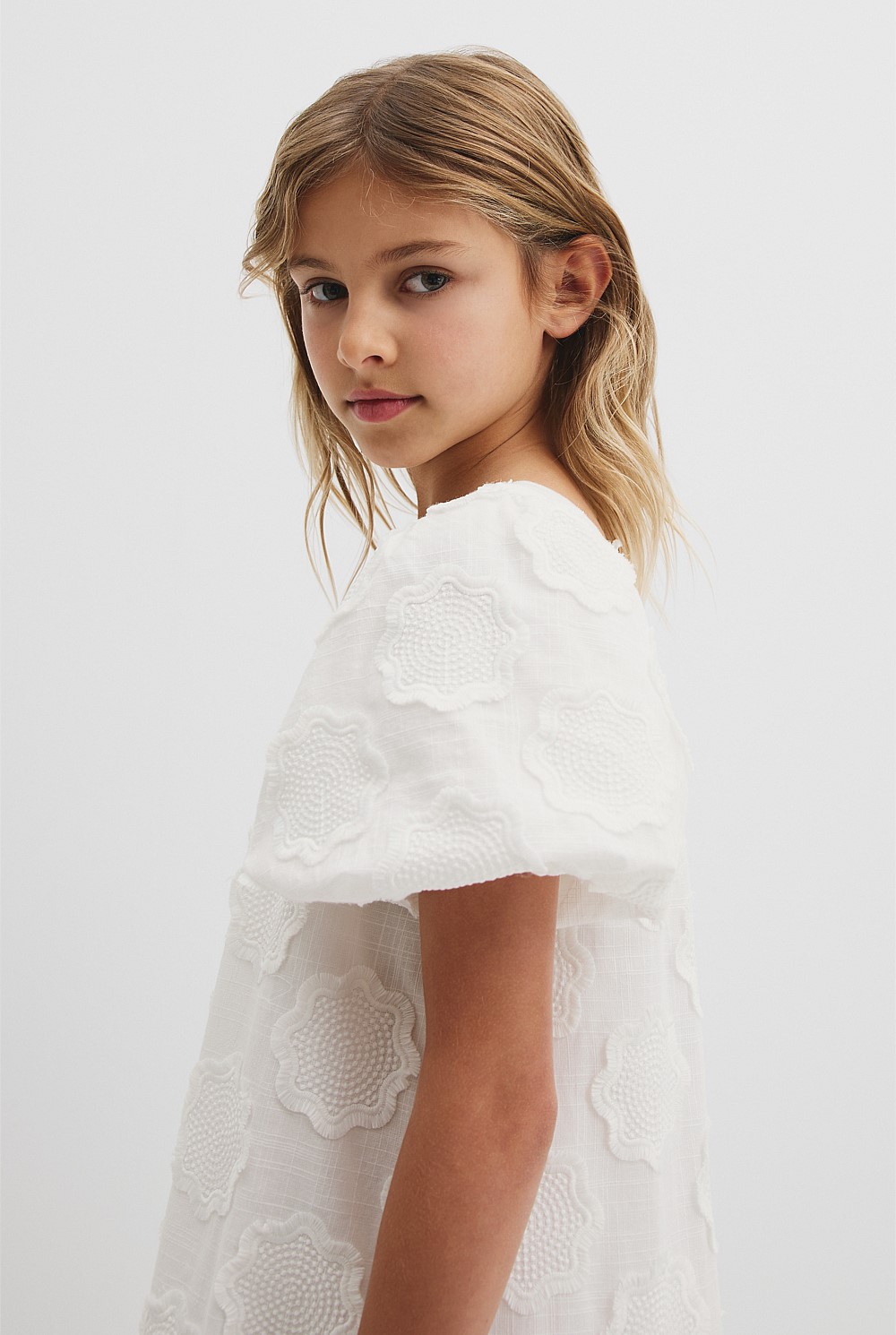 Embroidered Floral Mini Dress