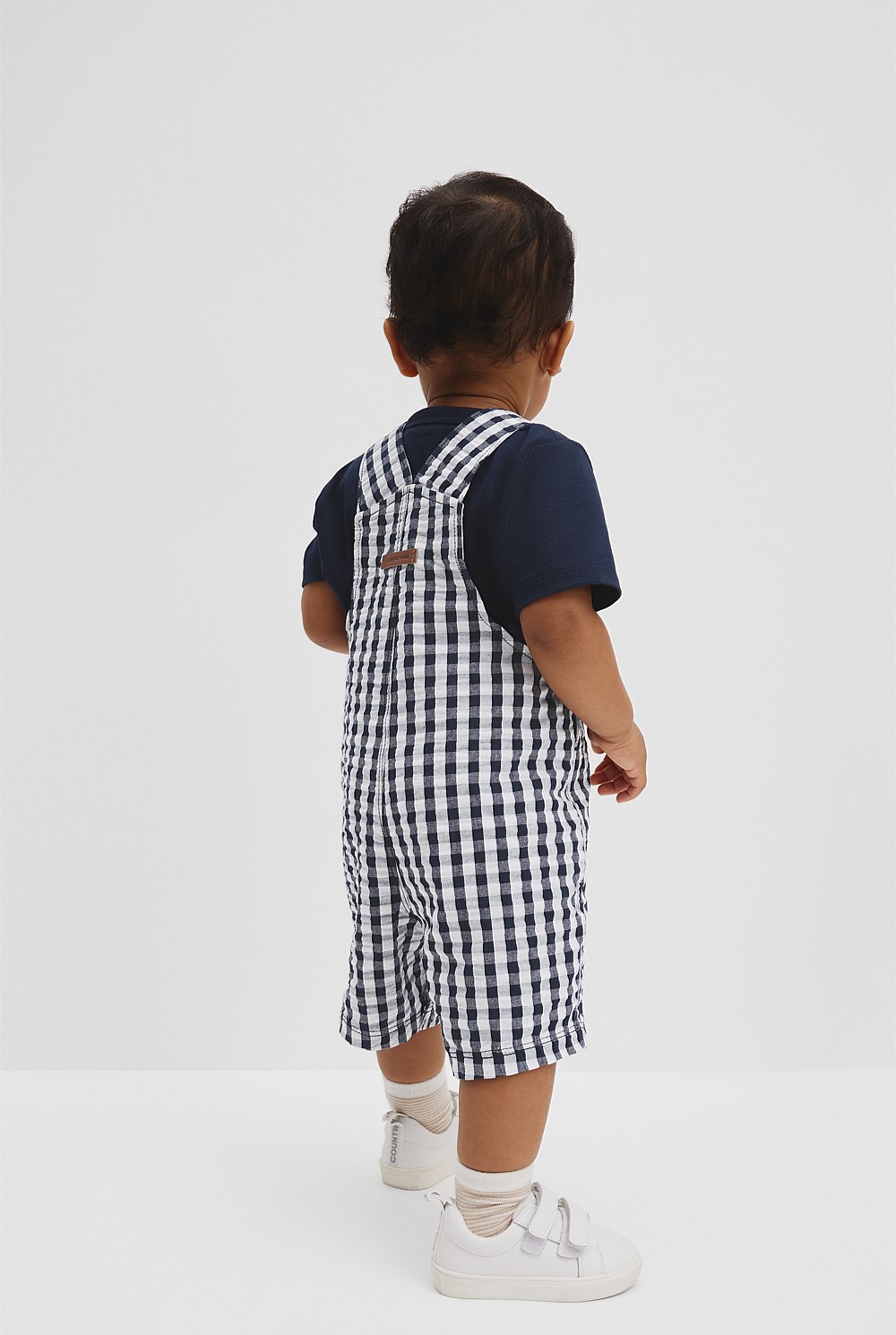 Gingham Overalls